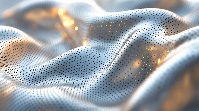 Abstract geometric design with bright white light and silver-gold tones, evoking clarity, enlightenment, and modern elegance in a dynamic visual expression of transformation and energy flow