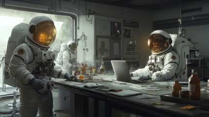 Scientists Testing Robotics in a High-Tech Space Lab