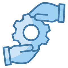 Team Synergy Icon Element For Design