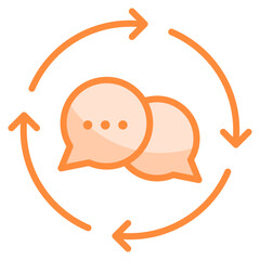 Continuous Feedback Icon Element For Design