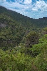 La Reunion in France, Cilaos circus in the mountains, landscape
