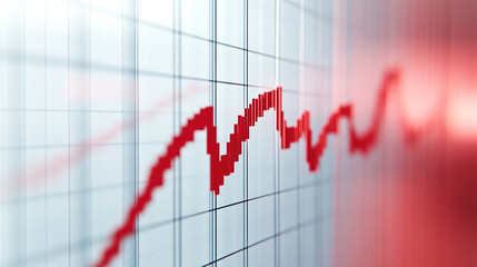 red stock market graph line sharply descending against a dark background conveying the theme of economic decline financial instability and market volatility symbolizes anxiety risk and potential loss 
