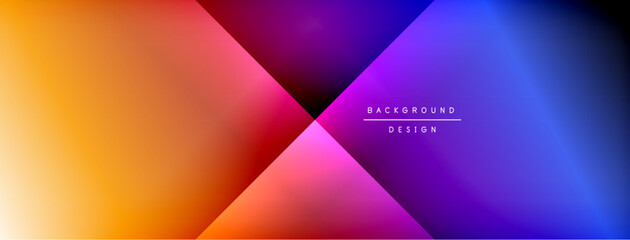 Colorful gradient with lines made of shadow and light. Creative background