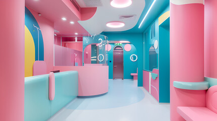 a colourful hospital