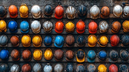 Group of employees attending a workplace safety seminar focused on reducing accidents and liability Stock Photo with side copy space