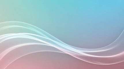 Obraz premium A luminous curvy blue gradient background with soft, feathery transitions