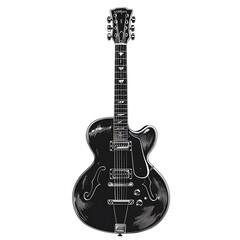 Naklejka premium Vintage electric guitar illustration.