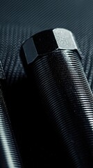 Close-Up of Industrial Metal Bolts on a Textured Background, Showcasing Precision Engineering and Heavy-Duty Construction for Various Applications in Manufacturing