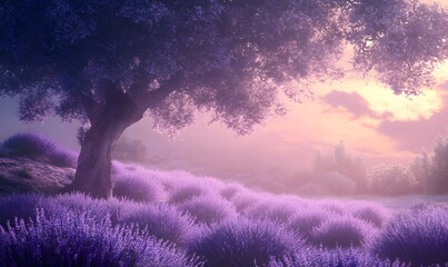 Lavender backdrop background,generation AI