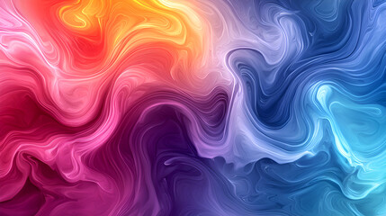 Obraz premium Vibrant Abstract Colorful Waves with Fluid Texture in a Modern Artistic Background