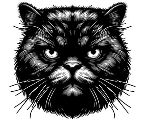 black cat cartoon