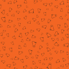 Halloween scary ghost cartoon decorative background illustration vector design