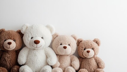 Obraz premium Adorable Teddy Bear Friends