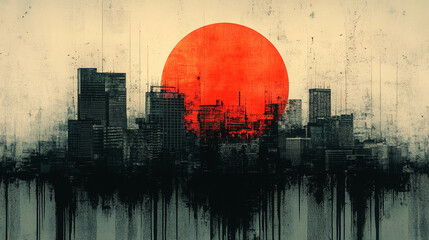 Abstract creative glitch background symbolizing chaos, distortion, and digital disruption with vibrant colors blending into a fragmented design representing the clash of order and randomness in the vi