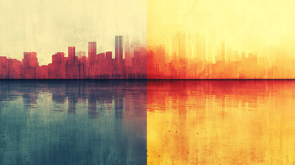 Abstract creative glitch background symbolizing chaos, distortion, and digital disruption with vibrant colors blending into a fragmented design representing the clash of order and randomness in the vi