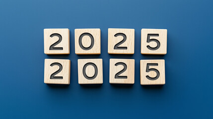  wooden cubes, 2025,