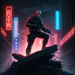  He is not just a skeleton he is a soldier. Lion warrior. Ai generated