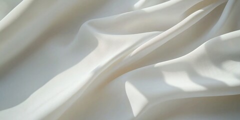 Obraz premium Creating a Serene Atmosphere Minimalist White Satin Fabric in Modern Interiors