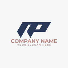 Np Logo Vector, NP logo design, letter NP logo design