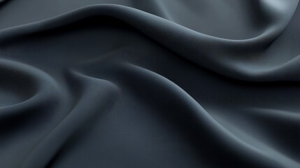 Fototapeta premium Elegant Event Displaying Dark Navy Blue Satin Drapery Sophisticated Atmosphere Digital Content Modern Setting Aesthetic Concept for Visual Appeal