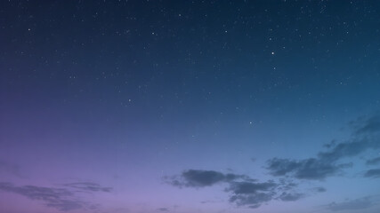 Fototapeta premium 8K Abstract Gradient Night Sky Background The sky is composed of a gradient from dark blue in the upper part to dark purple and gray-blue in the lower part.