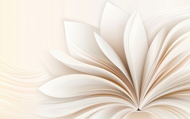 本のページが広がる美しいデザインの背景