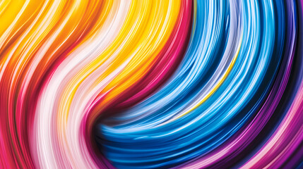 A swirl of vibrant paints blending together, creating a colorful abstract pattern
