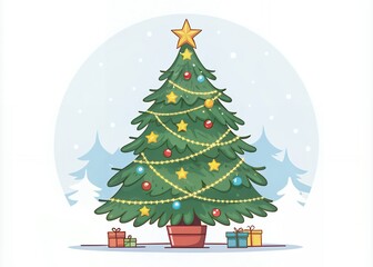 christmas tree with gifts Christmas Advent Calendar