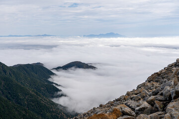 Fototapeta premium clouds over the mountains