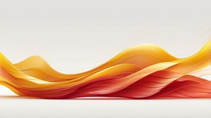 abstract orange wave background