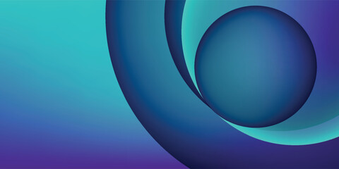 Abstract overlapping lines and circles geometric background with gradient colors