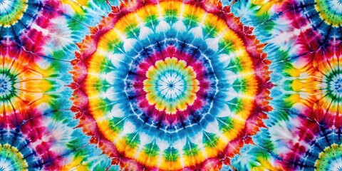 Obraz premium Colorful Tie Dye Shibori Pattern - Seamless Watercolor Design for Textile and Wallpaper