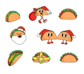 Christmas Tacos in Color