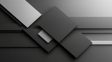 Abstract Grey Black Geometric Shapes Background Design