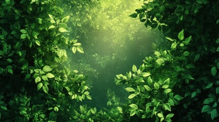 Fototapeta premium Enchanted Forest: A Mystical Green Haven