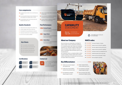 Capability Statement Business Document Template 