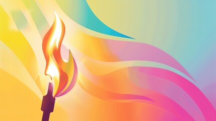 Torch Colored Background - A Captivating and Vibrant Visual Element. The Intense Torch Colored Background, with Its Rich Hues and Warm Tones, Creating a Striking and Energetic Atmosphere