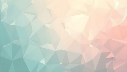 Obraz premium Abstract Polygon Art with Soft Pastel Colors
