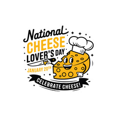 National Cheese Lovers Day vector illustration design