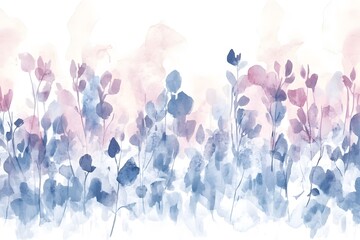 Serene Watercolor Symphony: Light and Airy Splashes in Artistic Harmony