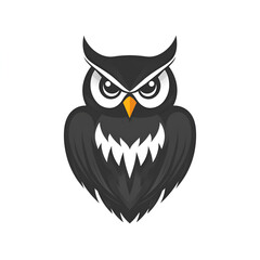 Obraz premium Dynamic owl logo design creative digital art minimalist style vector graphics professional branding concept