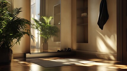Spacious Apartment with Window Walls 8K Realistic Lighting":