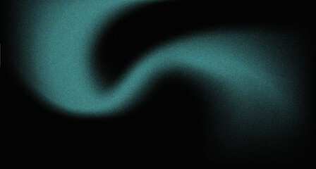 Modern black dark green grainy gradient background copy space for design