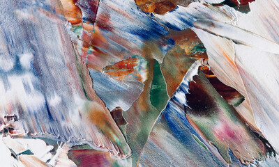 Abstract art background . Hand painting artwork on canvas .