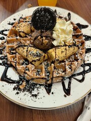 pancakes with chocolate