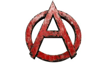 Embrace the Chaos. Anarchy concept