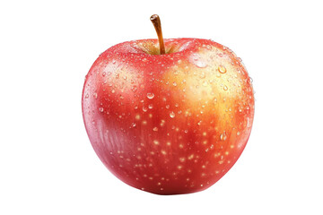 Realistic and Detailed Red Apple Illustration. Bringing Nature to Life concept
