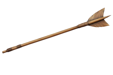 Pointing Towards Clarity. Arrow isolated on white background white realistic, detailed concept