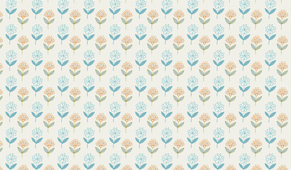 かわいい花柄背景素材