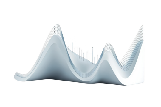 Explore the Bell Curve of Success. Statistical analysis concept